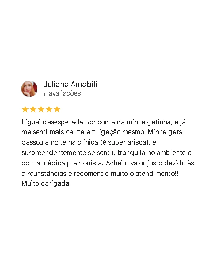 Avaliação de cliente no Google sobre a Amecare
